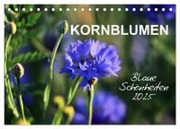 Kornblumen - Blaue Schönheiten (Tischkalender 2025 DIN A5 quer), CALVENDO Monatskalender