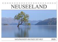 Neuseeland - Naturwunder am Ende der Welt (Tischkalender 2025 DIN A5 quer), CALVENDO Monatskalender