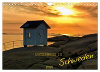 Unterwegs in Schweden (Wandkalender 2025 DIN A4 quer), CALVENDO Monatskalender