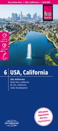 Reise Know-How Landkarte USA 06, Kalifornien (1:850.000)