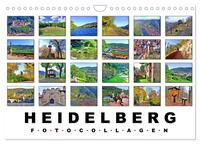 Heidelberg Fotocollagen (Wandkalender 2025 DIN A4 quer), CALVENDO Monatskalender