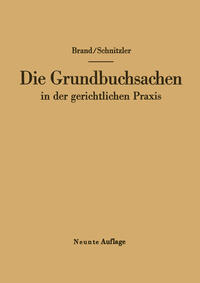 Die Grundbuchsachen in der gerichtlichen Praxis