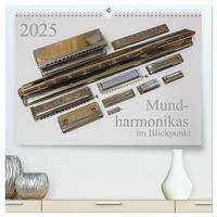 Mundharmonikas im Blickpunkt (hochwertiger Premium Wandkalender 2025 DIN A2 quer), Kunstdruck in Hochglanz