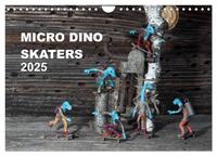 Micro Dino Skaters 2025 (Wandkalender 2025 DIN A4 quer), CALVENDO Monatskalender