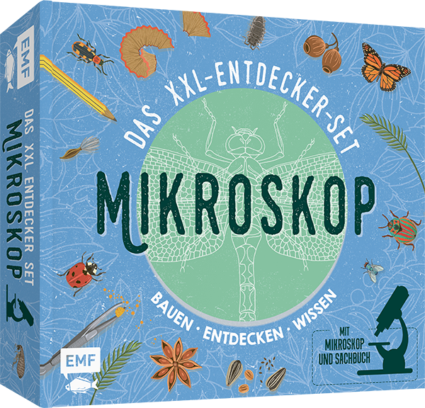 Das XXL-Entdecker-Set – Mikroskop: Mit Mikroskop, Linsen und Objektträgern + Sachbuch mit faszinierenden Experimenten