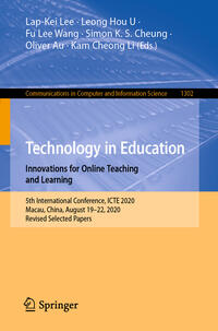 Technology in Education. Innovations for Online Teaching and Learning