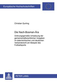 Die Nach-Bosman-Ära