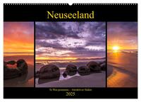 Neuseeland - Attraktiver Süden (Wandkalender 2025 DIN A2 quer), CALVENDO Monatskalender