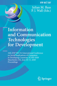 Information and Communication Technologies for Development