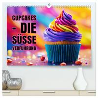 Cupcakes - die süße Verführung (hochwertiger Premium Wandkalender 2025 DIN A2 quer), Kunstdruck in Hochglanz