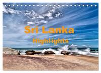 Sri Lanka - Highlights (Tischkalender 2025 DIN A5 quer), CALVENDO Monatskalender