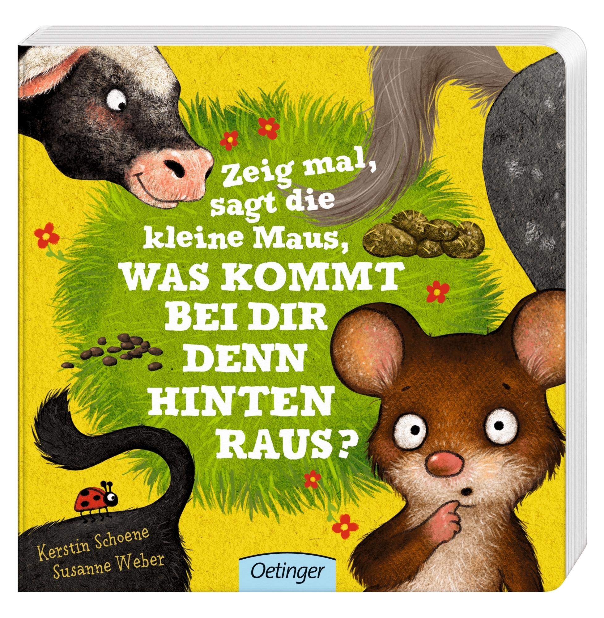 Zeig mal, sagt die kleine Maus, was kommt bei dir denn hinten raus?