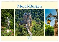 Mosel-Burgen (Wandkalender 2025 DIN A2 quer), CALVENDO Monatskalender