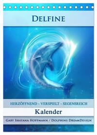 Delfine - Kalender (Tischkalender 2025 DIN A5 hoch), CALVENDO Monatskalender