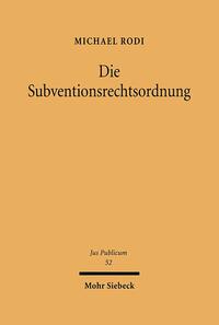 Die Subventionsrechtsordnung