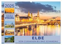 ELBE - Von Cuxhaven bis Bad Schandau (Wandkalender 2025 DIN A2 quer), CALVENDO Monatskalender