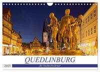 QUEDLINBURG FÜR NACHTSCHWÄRMER (Wandkalender 2025 DIN A4 quer), CALVENDO Monatskalender