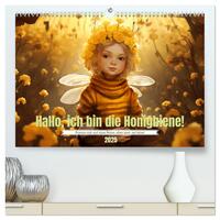 Hallo! Ich bin die Honigbiene (hochwertiger Premium Wandkalender 2025 DIN A2 quer), Kunstdruck in Hochglanz