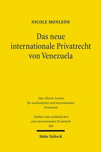 Das neue internationale Privatrecht von Venezuela