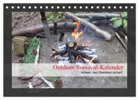 Outdoor-Survival-Kalender (Tischkalender 2025 DIN A5 quer), CALVENDO Monatskalender