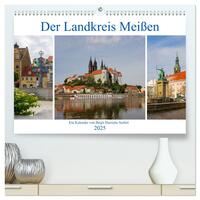 Der Landkreis Meißen (hochwertiger Premium Wandkalender 2025 DIN A2 quer), Kunstdruck in Hochglanz