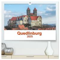 Fachwerkstadt Qudlinburg (hochwertiger Premium Wandkalender 2025 DIN A2 quer), Kunstdruck in Hochglanz