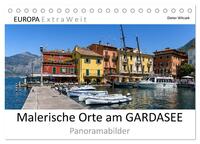 Malerische Orte am GARDASEE - Panoramabilder (Tischkalender 2025 DIN A5 quer), CALVENDO Monatskalender