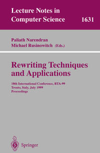 Rewriting Techniques and Applications