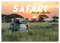 Safari durch Afrika (Wandkalender 2025 DIN A2 quer), CALVENDO Monatskalender