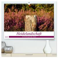 Heidelandschaft im Farbenspiel der Natur (hochwertiger Premium Wandkalender 2025 DIN A2 quer), Kunstdruck in Hochglanz