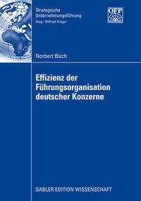 Effizienz der Führungsorganisation deutscher Konzerne