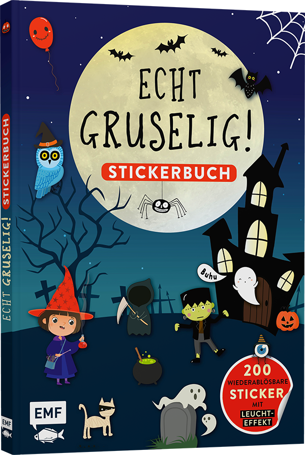 Echt gruselig! Das Stickerbuch: über 200 Sticker – mit LEUCHT-Effekt