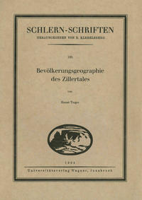 Bevölkerungsgeographie des Zillertales