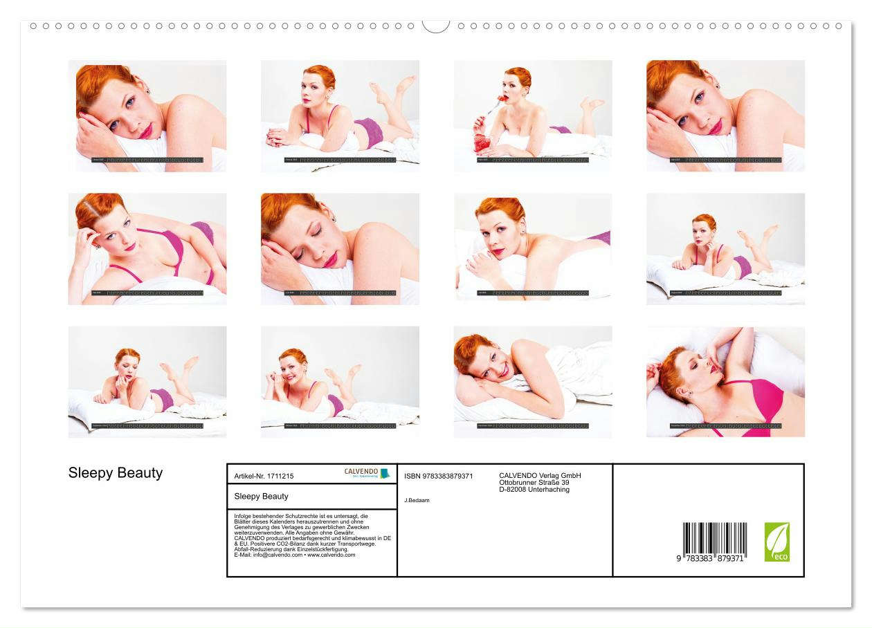 Sleepy Beauty (hochwertiger Premium Wandkalender 2025 DIN A2 quer), Kunstdruck in Hochglanz