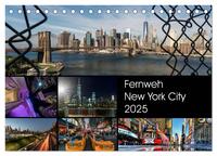 Fernweh New York City (Tischkalender 2025 DIN A5 quer), CALVENDO Monatskalender