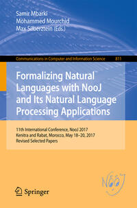 Formalizing Natural Languages with NooJ and Its Natural Language Processing Applications