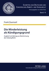 Die Minderleistung als Kündigungsgrund