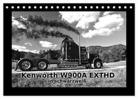 Kenworth W900A EXTHD - in schwarzweiß (Tischkalender 2025 DIN A5 quer), CALVENDO Monatskalender