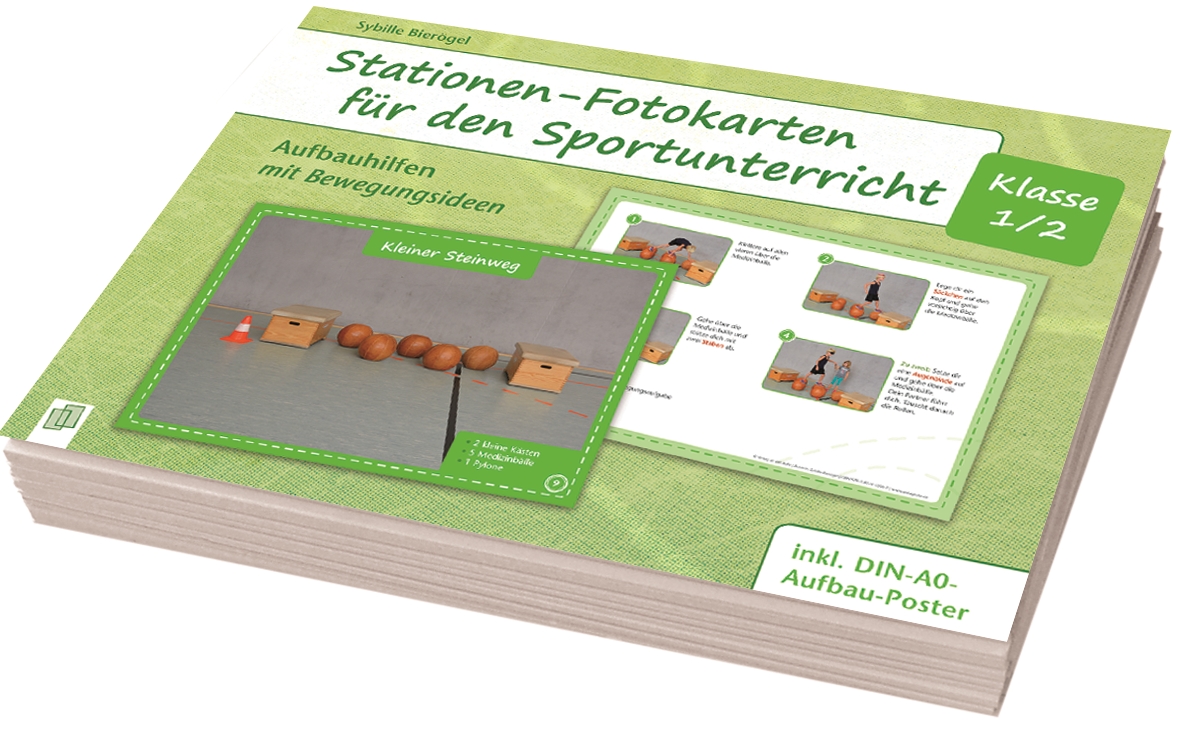 Stationen-Fotokarten für den Sportunterricht – Klasse 1/2