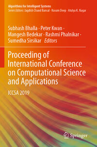 Proceeding of International Conference on Computational Science and Applications