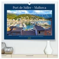 Port de Sóller - Mallorca (hochwertiger Premium Wandkalender 2025 DIN A2 quer), Kunstdruck in Hochglanz