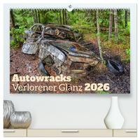 Autowracks - Verlorener Glanz 2026 (hochwertiger Premium Wandkalender 2026 DIN A2 quer), Kunstdruck in Hochglanz