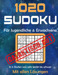 1020 Sudoku Rätsel für Jugendliche und Erwachsene