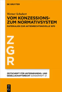 Vom Konzessions- zum Normativsystem