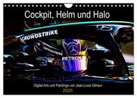 Cockpit, Helm und Halo (Wandkalender 2025 DIN A4 quer), CALVENDO Monatskalender