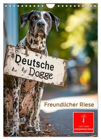 Deutsche Dogge - freundlicher Riese (Wandkalender 2025 DIN A4 hoch), CALVENDO Monatskalender