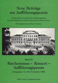 Kirchenraum - Konzert - Aufführungspraxis