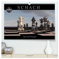 SCHACH - Spiel der Könige (hochwertiger Premium Wandkalender 2025 DIN A2 quer), Kunstdruck in Hochglanz