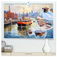 Hafenkante - Ein Leben mit und für den Hafen (hochwertiger Premium Wandkalender 2025 DIN A2 quer), Kunstdruck in Hochglanz