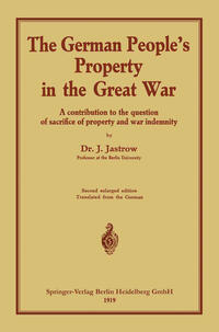 The German people’s Property in the great war